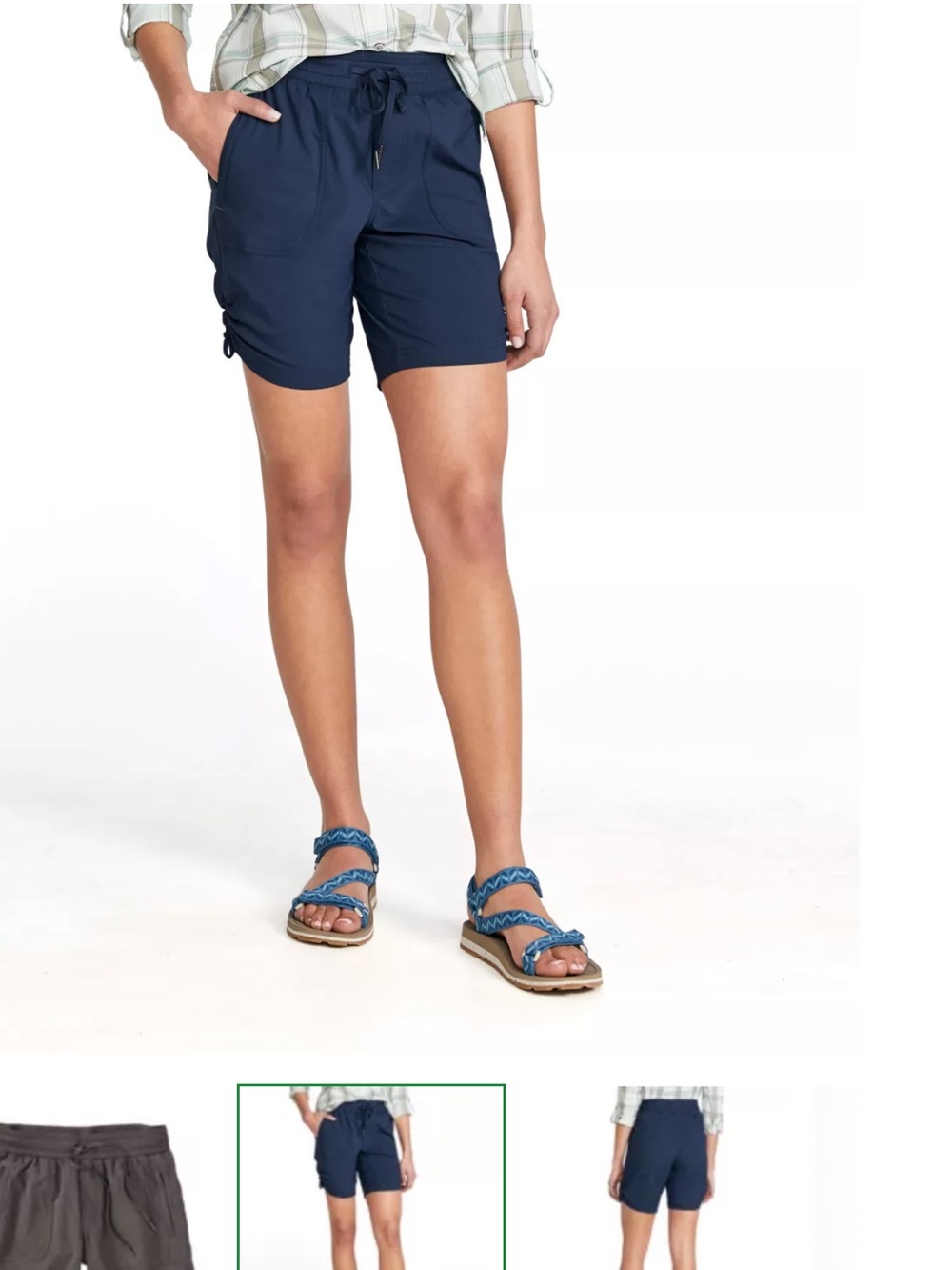 L.L. Bean Black Women's Vista Camp Bermuda Shorts